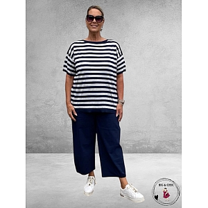 GOZZIP Baggy Broek Clara Navy